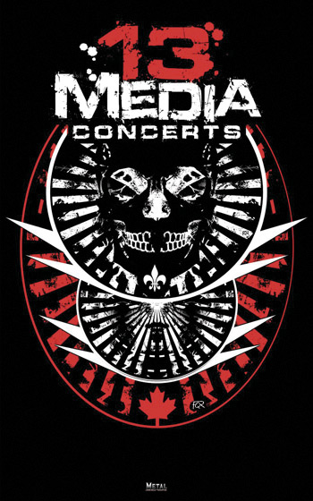 13 MEDIA CONCERTS - 100% Tribute Crest